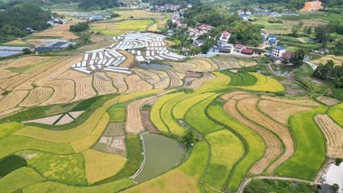 乡村旅游农田观光旅游保护区航拍