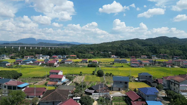 乡村旅游金秋时节美丽农村航拍