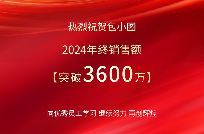 企业年终销售冠军喜报海报