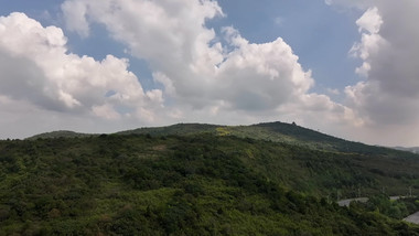 苏州太湖渔洋山风景区航拍