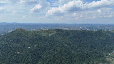 山川丘陵山脉自然风光航拍