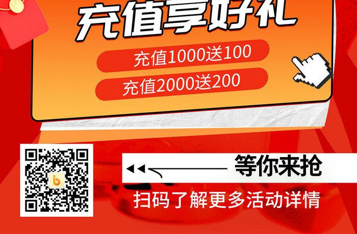 双十二双12年终盛典促销海报