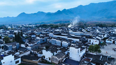 徽派古建筑皖南民居马头墙地域文化4K航拍