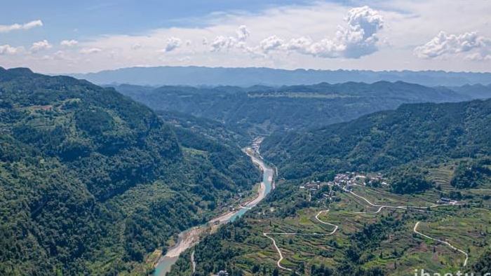 壮丽鄂西南咸丰唐崖河景区祖国河山延时