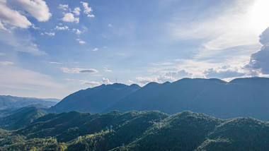 壮丽风光重庆山脉山峰自然航拍延时