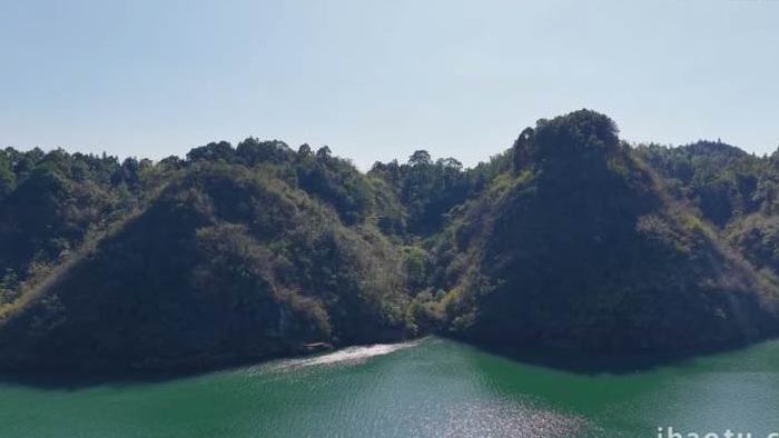 金山银山绿水青山自然风光航拍