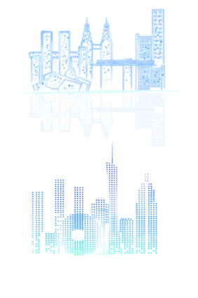 城市科技线条粒子元素重庆朝天门轻轨广州塔
