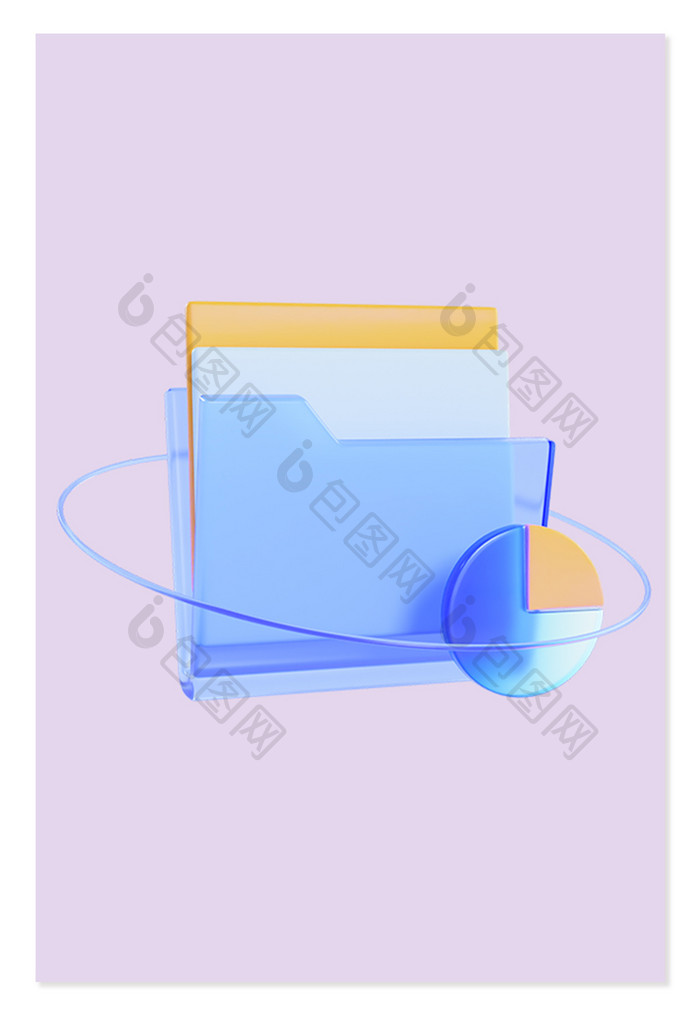 3D商务微软办公元素文件夹PPT图标