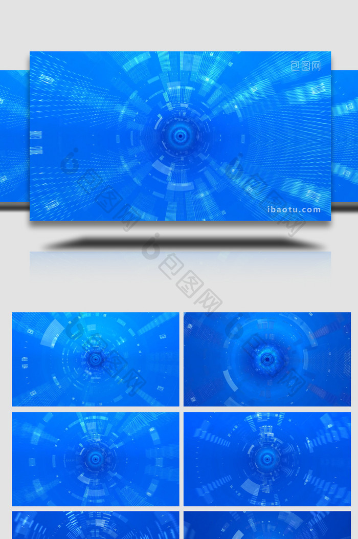 蓝色企业商务科技穿梭背景视频