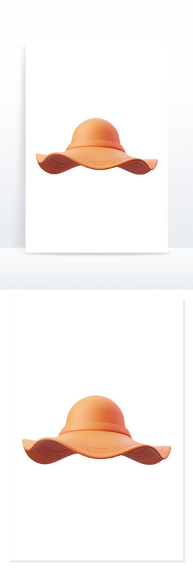 帽子沙滩3D游戏卡通免抠元素