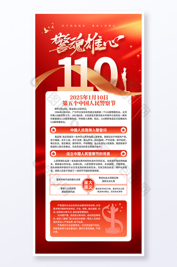中国人民警察节警察节全国110图片