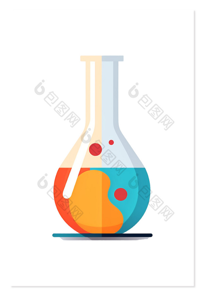 化学实验烧杯液体免抠元素