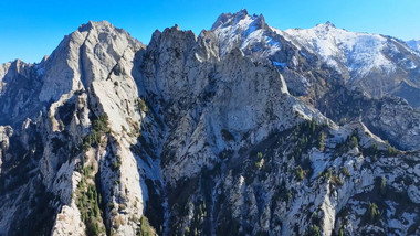 冬季新藏线山峰昆仑山脉雪山巅峰4K航拍