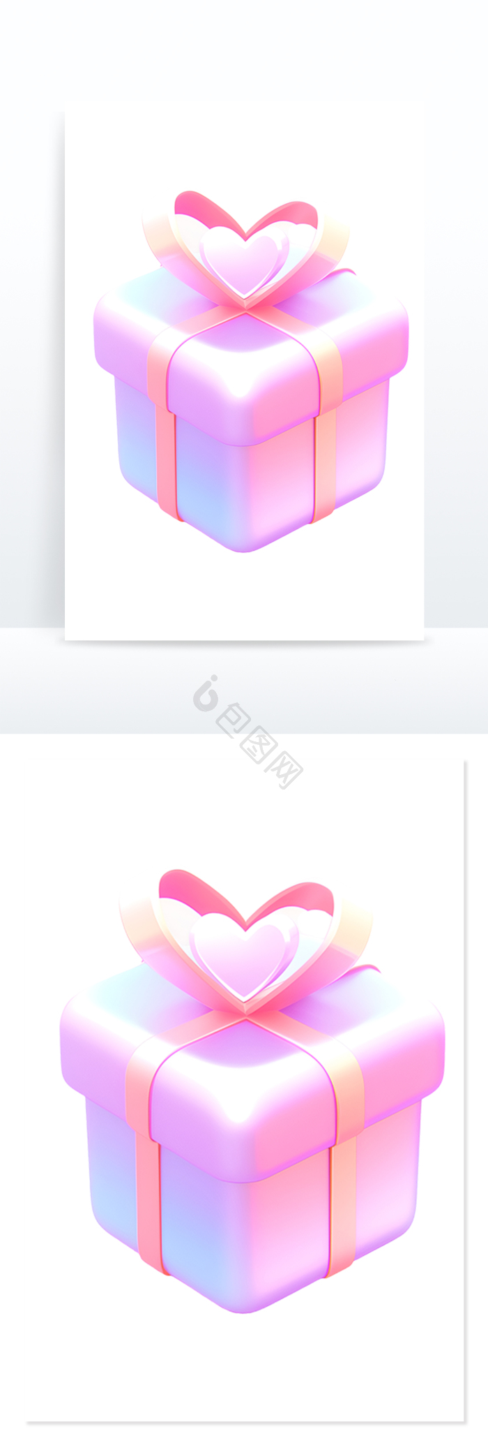 礼盒3d图标icon免抠png下载-包图网