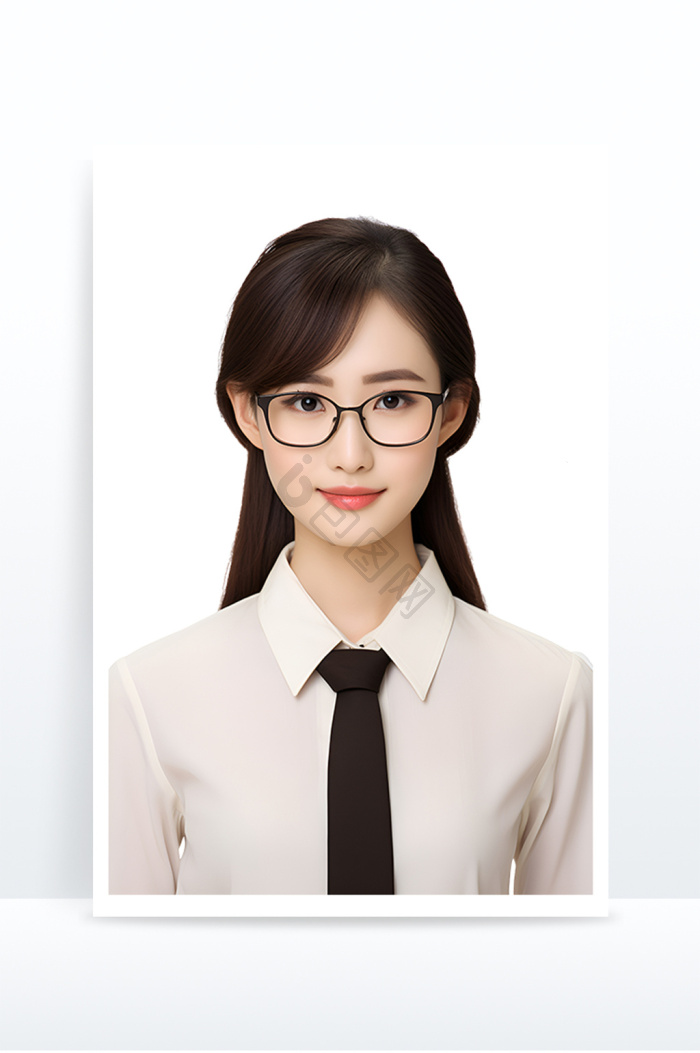 白衬衫证件照图片-白衬衫证件照素材免费下载-包图网
