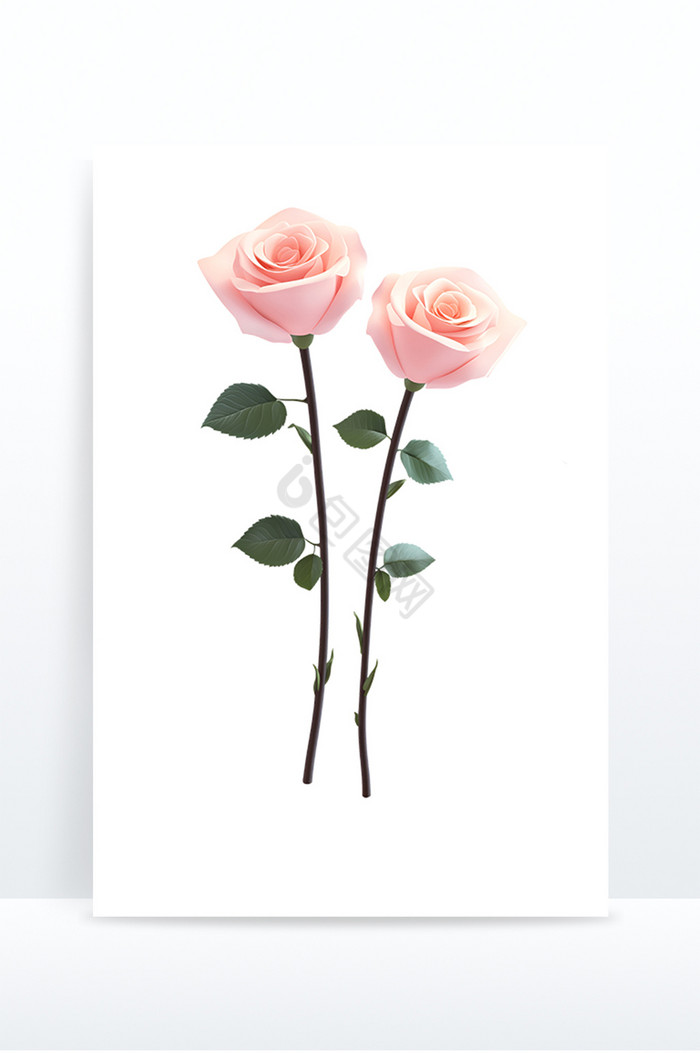 粉色玫瑰花素材