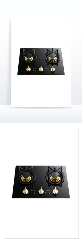 高端厨房燃气灶具凸显家电品质免抠元素