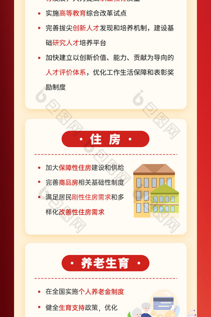 2025全国两会政府工作报告H5长图