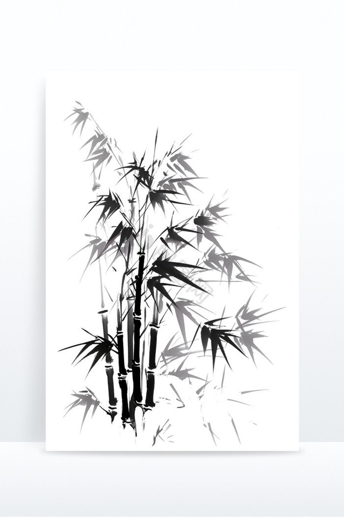 竹子水墨画图片_正版竹子水墨画素材下载-包图网