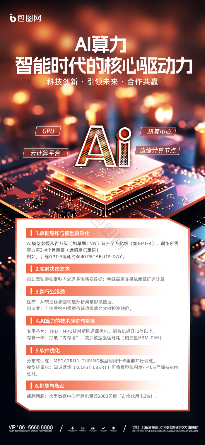 ai算力人工智能时代芯片科技模板-包图网