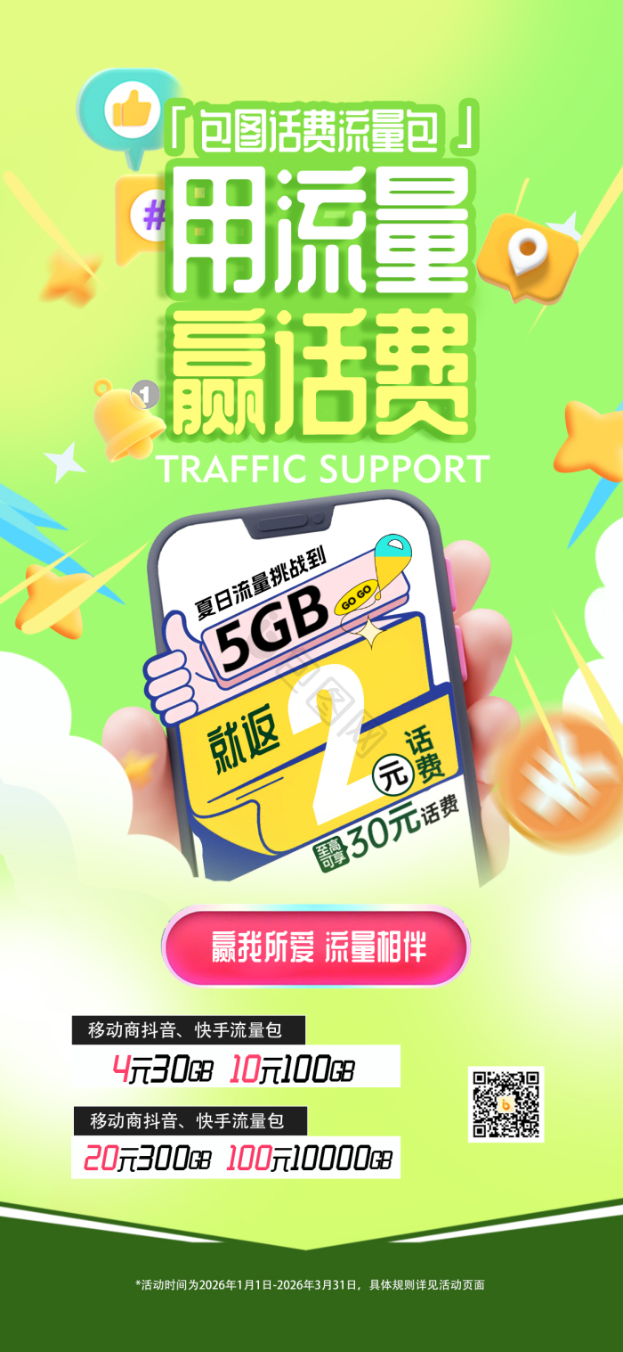 电信科技超大流量放心用手机卡流量卡促销营模板-包图网