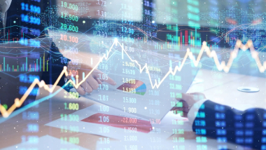 企业科技商务金融数据动态背景视频