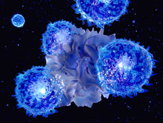 树突状细胞的3d 计算机插图。它们是免疫系统中的抗原呈现细胞。它们的主要功能是处理抗原材料, 并将其呈现在细胞表面的 T 细胞中。他们是信使贝威