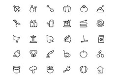 Gardening Line Icons 2