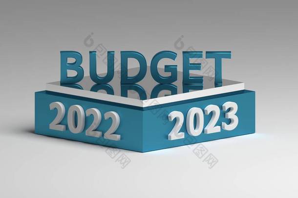 <strong>2022</strong>年和2023年预算规划说明。3d说明.