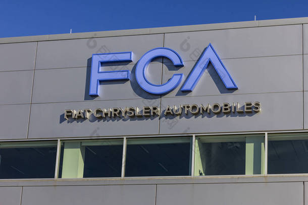 蒂普顿-大约 11 月 2016年: Fca 菲亚特克莱斯勒汽车变速器厂。Fca 卖下克莱斯勒、 道奇和吉普品牌车辆我