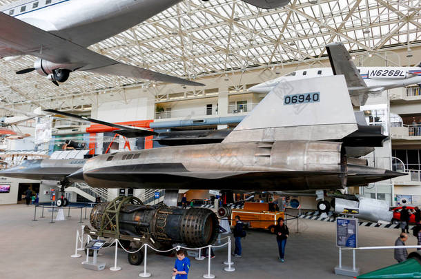 SEATTLE, WA - APRIL 8, 2017: The Museum of Flight in Seattle, Washington, USA.