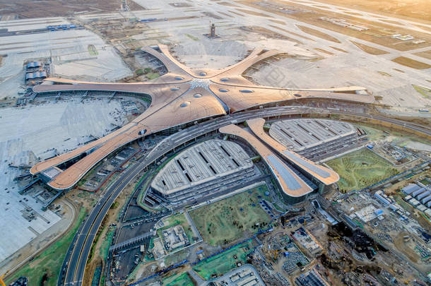 北京大兴国际机场鸟图, 正在中国北京建设, 2019年1月4日