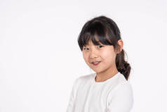 亚洲少女儿童工作室拍摄人像-分离
