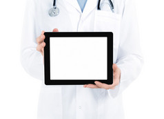 医生显示空白数码平板电脑