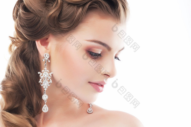 beautiful female wedding model