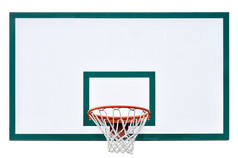 篮球圈笼、 孤立大篮板特写，新