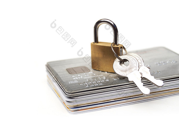 信用卡下锁与钥匙