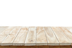 顶部的木桌