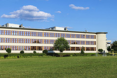 克拉科夫雅盖隆大学。在克拉科夫现代校园建筑,