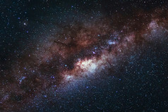 宇宙太空银河系有多的恒星，到了晚上，天文摄影