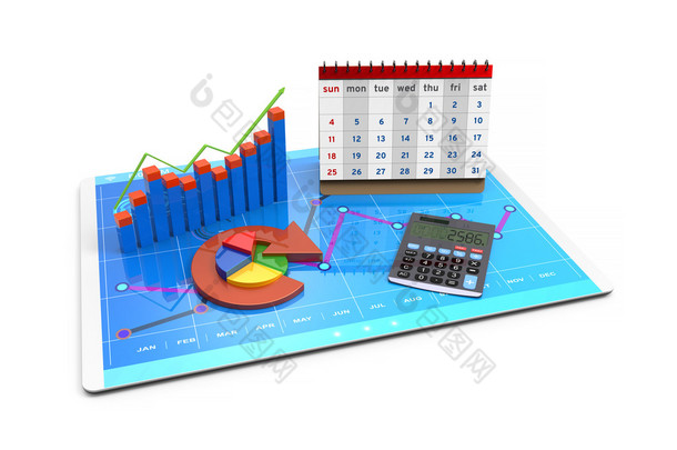 3d 渲染<strong>分析财务</strong>数据在图<strong>表</strong>-现代统计图形概述