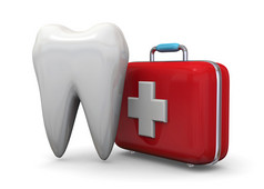 保护牙齿概念- 3D