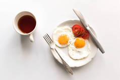 有煎蛋的早餐