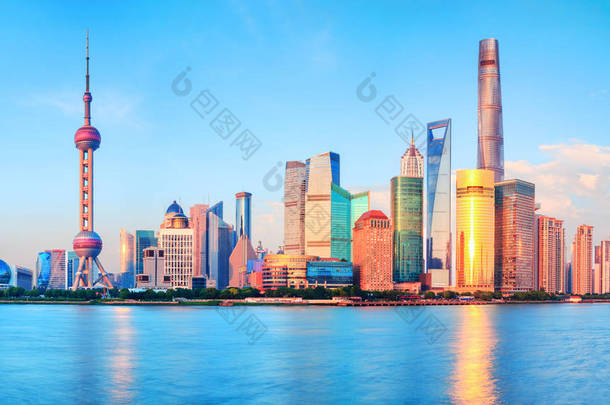 上海浦东新现代区全景
