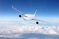 飞机运输机飞机运输旅行旅客飞行飞机飞机旅行喷气商务天堂机场概念-股票形象