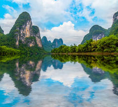 桂林，阳朔，美丽的山川风光