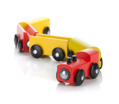 木制玩具彩色火车