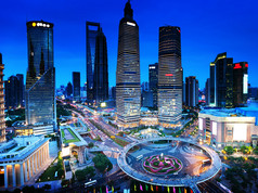 上海东方明珠塔夜景