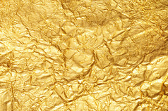 皱的金箔纹理背景