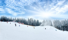 冬季滑雪旅游景区